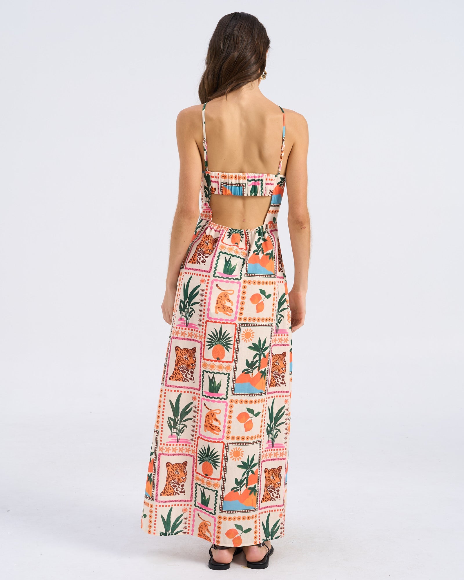 VMBIRDIE PRINTED MAXI DRESS